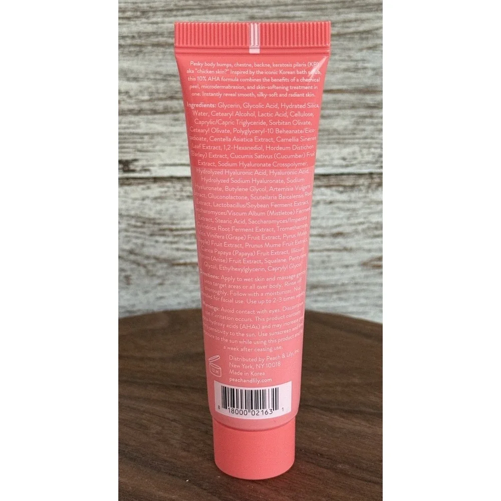 Peach & Lily KP Bump Boss Microderm Body Scrub 1.02 oz NEW & SEALED! - Picture 2 of 3